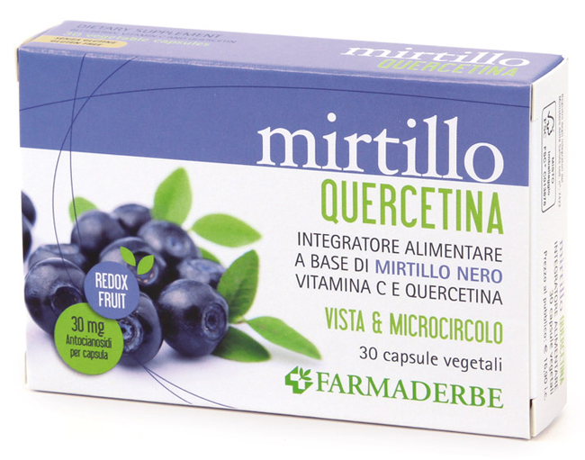MIRTILLO QUERCETINA 30 CAPSULE - FARMACIA33