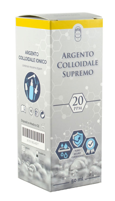 ARGENTO COLLOIDALE SUPREMO 20PPM CERTIFICATO SPRAY CON CONTAGOCCE + EROGATORE NASO + EROGATORE GOLA + EROGATORE PELLE - FARMACIA33
