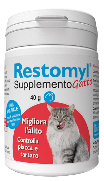 RESTOMYL SUPPLEMENTO GATTO FLACONCINO 40 G - FARMACIA33