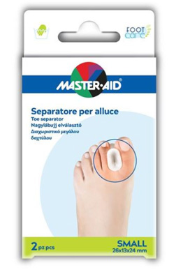 SEPARATORE DITA IN GEL MASTER-AID PER ALLUCE S 2 PEZZI - FARMACIA33