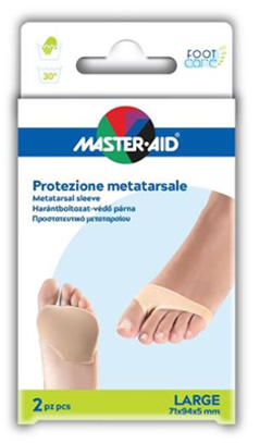 PROTEZIONE MASTER-AID PER METATARSO IN TESSUTO ELASTICO E GEL L 1 PAIO - FARMACIA33