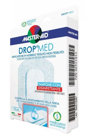MEDICAZIONE M-AID DROP MED 10 X 10 CM 5 PEZZI - FARMACIA33