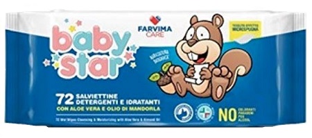 BABYSTAR SALVIETTE BEBE' POPUP 72 PEZZI - FARMACIA33