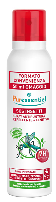 PURESSENTIEL SPRAY ANTIPUNTURA SOS INSETTI PMC 200 ML - FARMACIA33