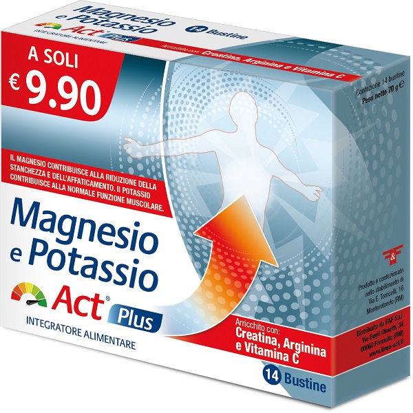 MAGNESIO E POTASSIO ACT PLUS 14 BUSTINE - FARMACIA33