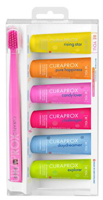 CURAPROX BE YOU MIXED SET 6 DENTIFRICI DA 10 ML + 1 SPAZZOLINO CS 5460 - FARMACIA33