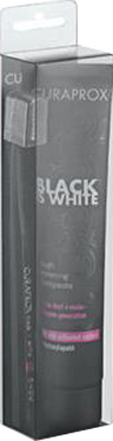 CURAPROX BLACK IS WHITE DENTIFRICI SBIANCANTI 1 DENTIFRICIO DA 90ML + 1 SPAZZOLINO - FARMACIA33