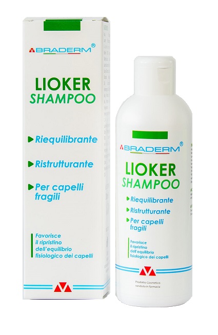 LIOKER SHAMPOO 200 ML BRADERM - FARMACIA33