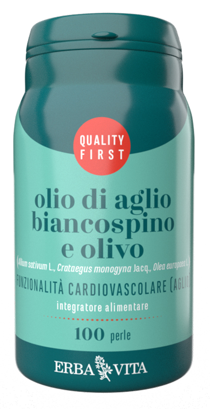 OLIO DI AGLIO, BIANCOSPINO E OLIVO 100 PERLE - FARMACIA33