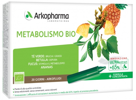 ARKOFLUIDI ULTRA SUONI METABOLISMO BIO 20 FIALE - FARMACIA33