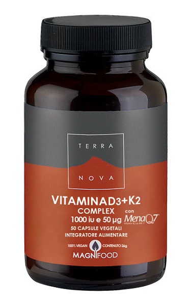 TERRANOVA VITAMINA D3 + K2 50 CAPSULE - FARMACIA33