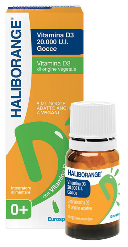 HALIBORANGE GOCCE 20000 UI COLECALCIFEROLO 8 ML - FARMACIA33