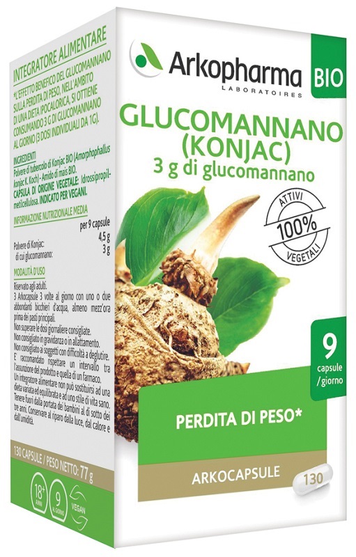 ARKO CAPSULE GLUCOMANNANO 130 CAPSULE - FARMACIA33