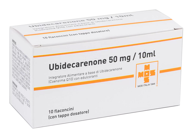UBIDECARENONE 50MG/10ML POLVERE E SOLVENTE PER SOSPENSIONE ORALE 10 FLACONCINI - FARMACIA33