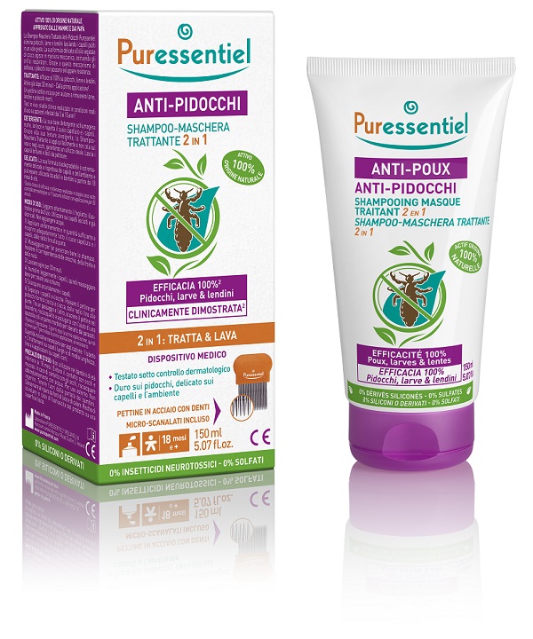 PURESSENTIEL SHAMPOO TRATTANTE ANTI-PIDOCCHI 150 ML - FARMACIA33