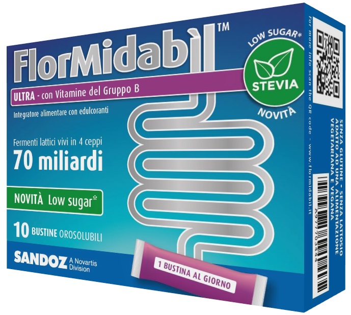 FLORMIDABIL ULTRA 10 BUSTINE CON STEVIA - FARMACIA33