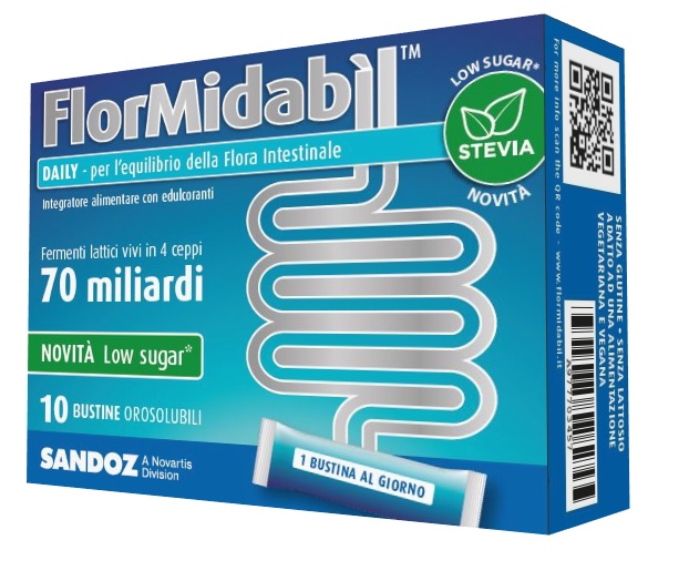 FLORMIDABIL DAILY 10 BUSTINE CON STEVIA - FARMACIA33