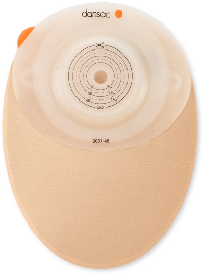 DANSAC NOVALIFE TRE 1 SACCA CHIUSA OPACA CONVEX MIDI PER COLOSTOMIA CON FINESTRA RITAGLIABILE 15-46 MM 430 ML 10 PEZZI - FARMACIA33