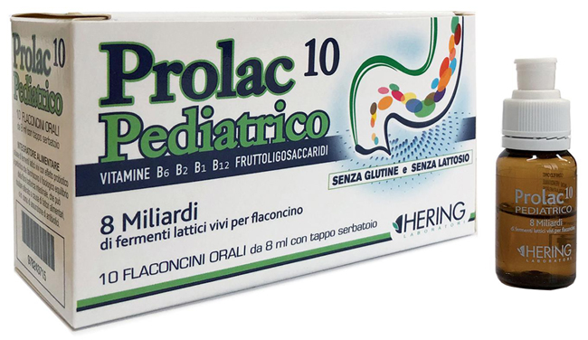 PROLAC10 PEDIATRICO FERMENTI LATTICI 10 FLACONCINI 8 ML - FARMACIA33