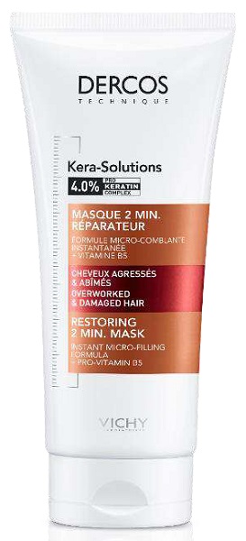 DERCOS TECHNIQUE KERASOL MASCHERA RIPARATRICE 2 MIN 200 ML - FARMACIA33