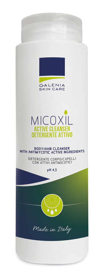 MICOXIL ACTIVE CLEANSER DETERGENTE PER CORPO E CAPELLI PH 4,5 250 ML - FARMACIA33