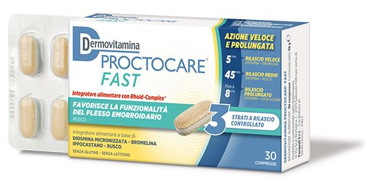 DERMOVITAMINA PROCTOCARE FAST 30 COMPRESSE - FARMACIA33