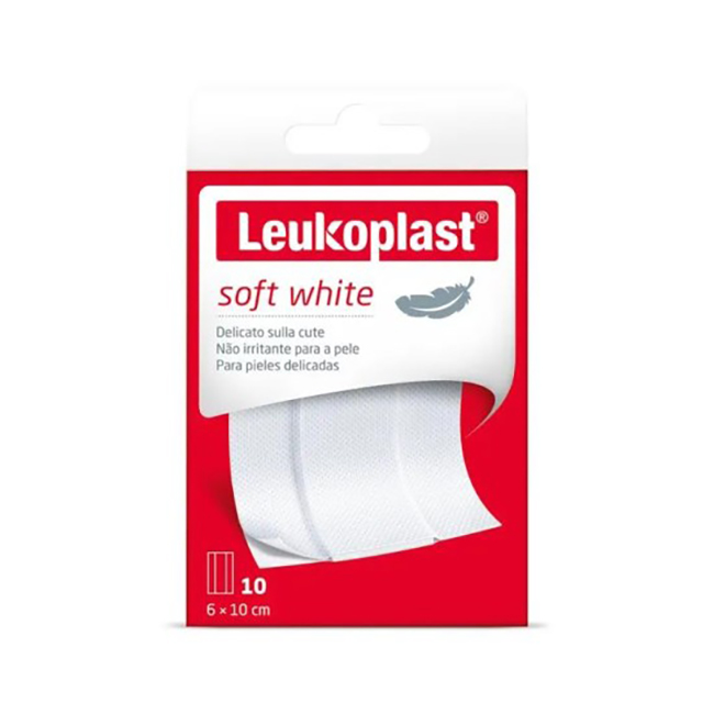 LEUKOPLAST SOFT WHITE 100 X 6 CM 10 PEZZI - FARMACIA33
