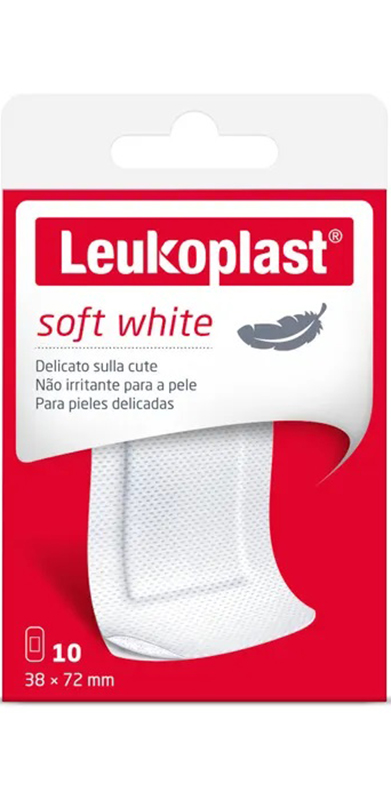 LEUKOPLAST SOFT WHITE 72 X 38 CM 10 PEZZI - FARMACIA33