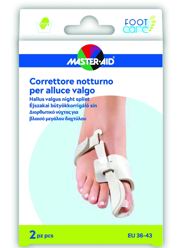 MASTER-AID FOOT CARE CORRETTORE NOTTE ALLUCE VALGO EU 36-43 2 PEZZI - FARMACIA33