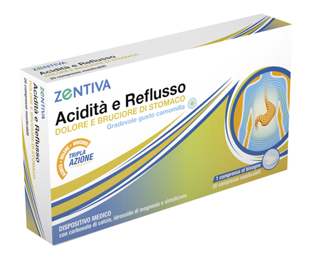 ZENTIVA ACIDITA' REFLUSSO 20 COMPRESSE MASTICABILI - FARMACIA33