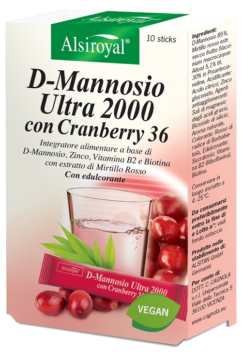 D MANNOSIO ULTRA 2000 CRANBERRY 10 STICK - FARMACIA33