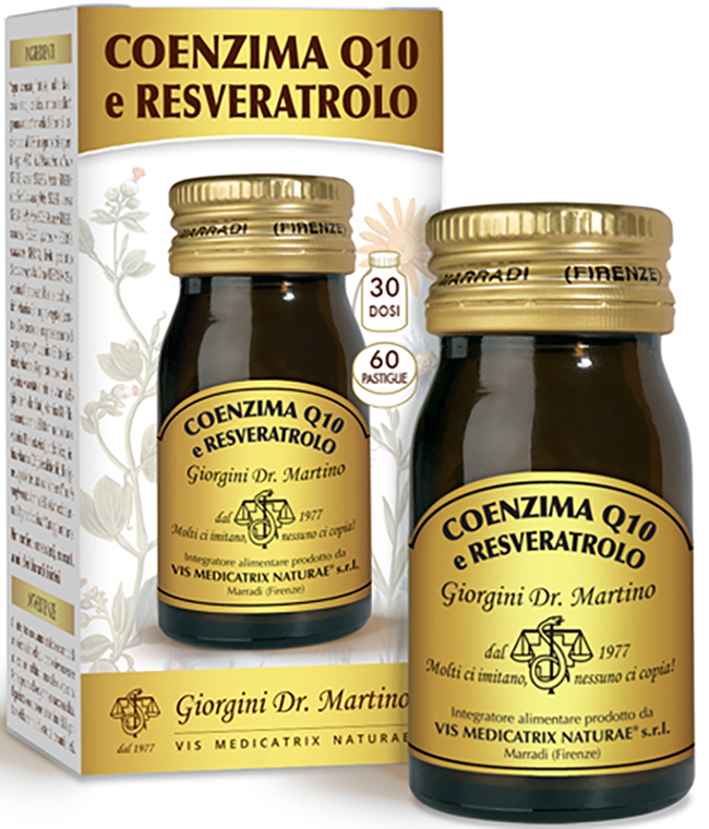 COENZIMA Q10+RESVERATROLO 60 PASTIGLIE DA 500 MG - FARMACIA33