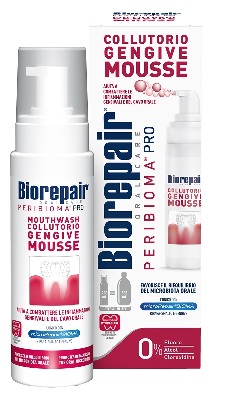 BIOREPAIR ORAL CARE PERIBIOMA PRO COLLUTORIO GENGIVE MOUSSE 200 ML - FARMACIA33