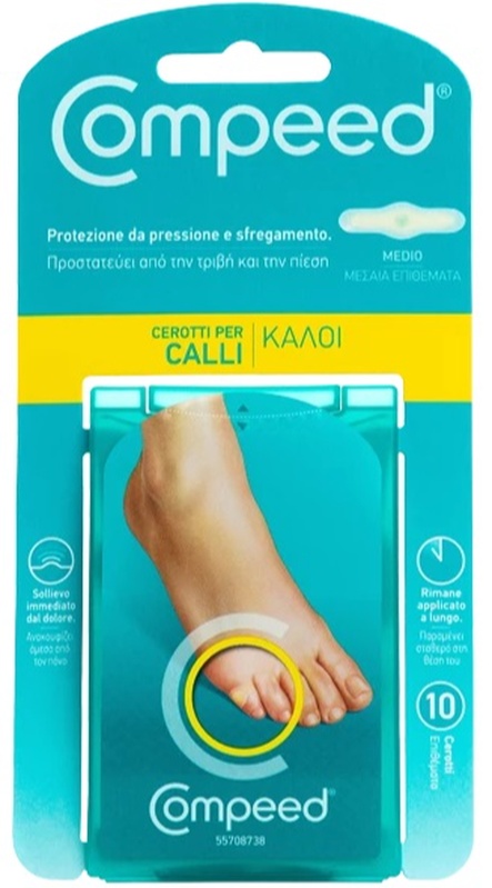 COMPEED CEROTTI PER CALLI MEDIO 10 PEZZI - FARMACIA33