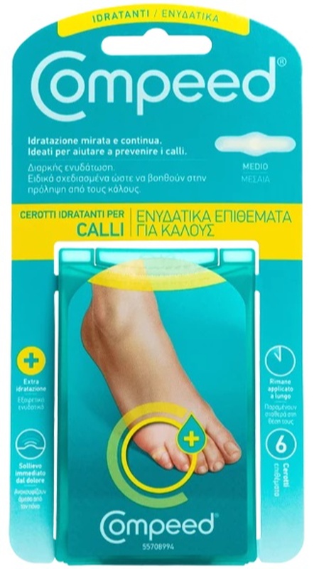 COMPEED CEROTTI PER CALLI IDRATANTI 6 PEZZI - FARMACIA33