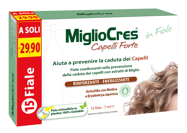 MIGLIOCRES FORTE 15 FIALE TRATTAMENTO DERMOCOSMETICO - FARMACIA33