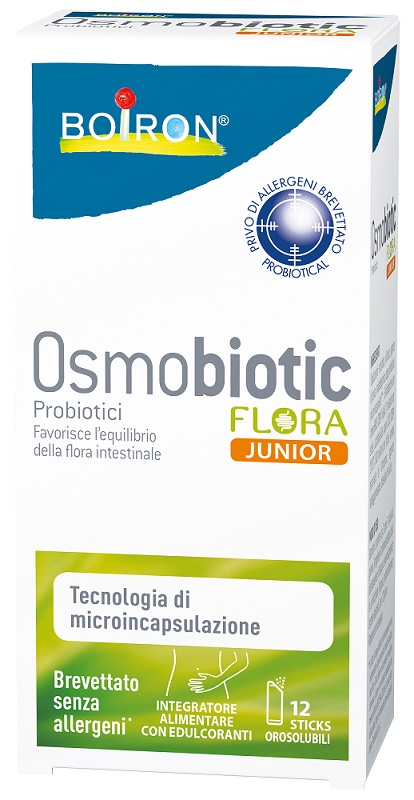OSMOBIOTIC FLORA JUNIOR 12 STICKS OROSOLUBILI - FARMACIA33