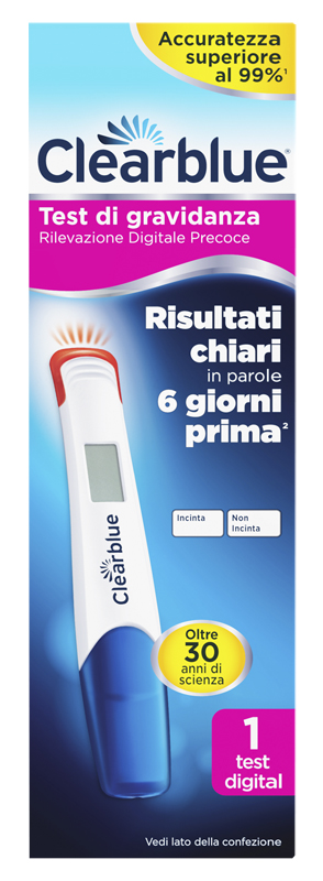 CLEARBLUE TEST GRAVIDANZA RILEVAZIONE PRECOCE DIGITALE 1 PEZZO - FARMACIA33