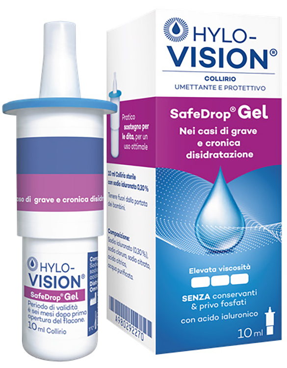 HYLOVISION SAFE DROP GEL 0,3% COLLIRIO UMETTANTE E PROTETTIVO 10 ML - FARMACIA33
