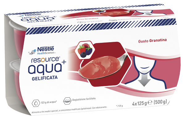 RESOURCE AQUA ACQUA GELIFICATA+GRENADA CUP 6 4X125 G - FARMACIA33