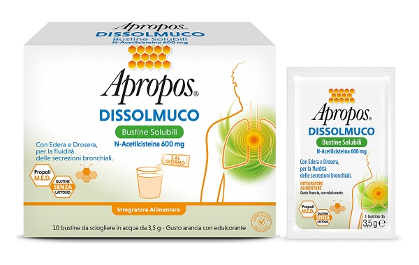 APROPOS DISSOLMUCO 10 BUSTINE SOLUBILI - FARMACIA33
