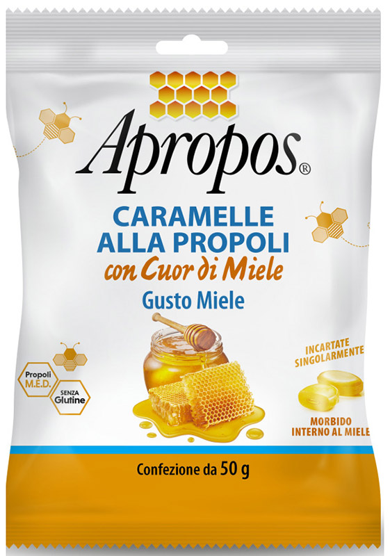 APROPOS CARAMELLE DURE MIELE CUOR DI MIELE 50 G - FARMACIA33