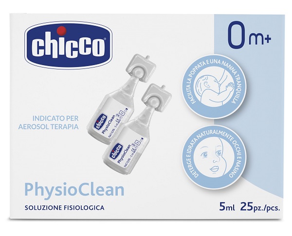 CHICCO SOLUZIONE PHYSIOCLEAN 5 ML 25 PEZZI - FARMACIA33