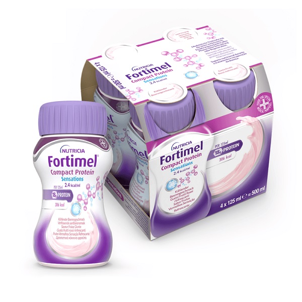 FORTIMEL COMPACT PROTEIN COOL RED FRUITS 4 X 125 ML - FARMACIA33