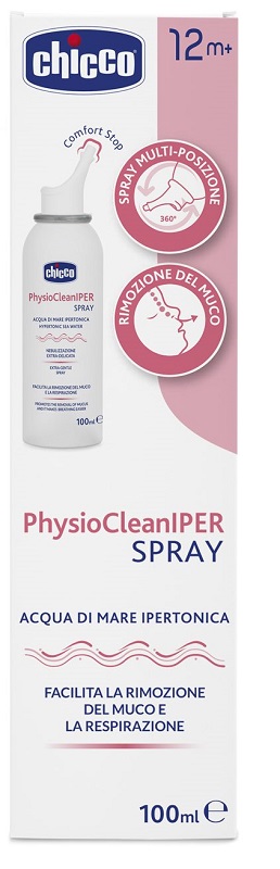 CHICCO PHYSIOCLEAN SOLUZIONE IPERTONICA SPRAY 100 ML - FARMACIA33
