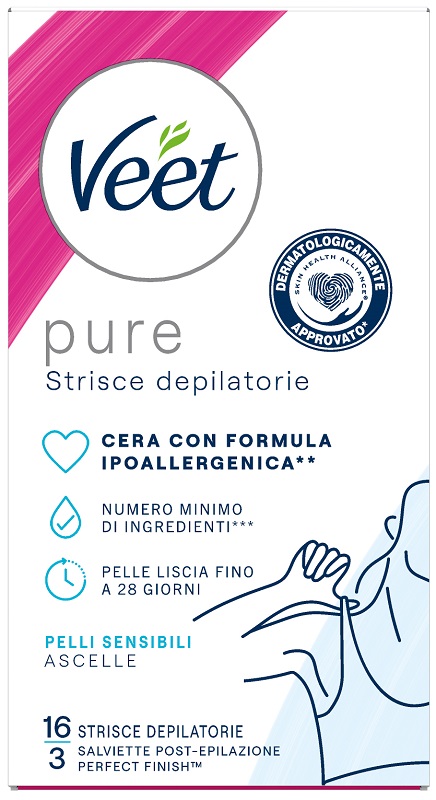 VEET STRISCE ASCELLE IPOALLERGENICHE 16 PEZZI - FARMACIA33