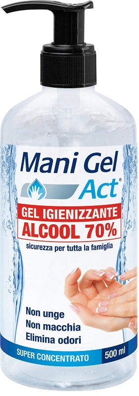 MANI GEL ACT GEL IGIENIZZANTE ALCOOL 70% 500 ML - FARMACIA33