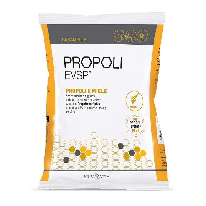 PROPOLI EVSP CARAMELLE PROPOLI MIELE 65 G - FARMACIA33