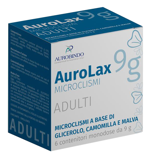 MICROCLISMI PER ADULTI AUROLAX 6 CONTENITORI 9 G - FARMACIA33