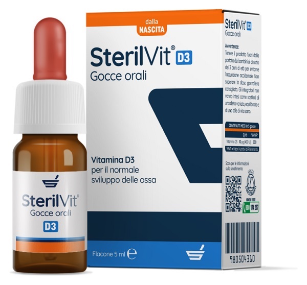 STERILVIT D3 GOCCE 5 ML - FARMACIA33